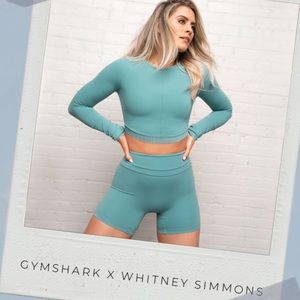 Whitney Simmons x Gymshark Sage Green Shorts